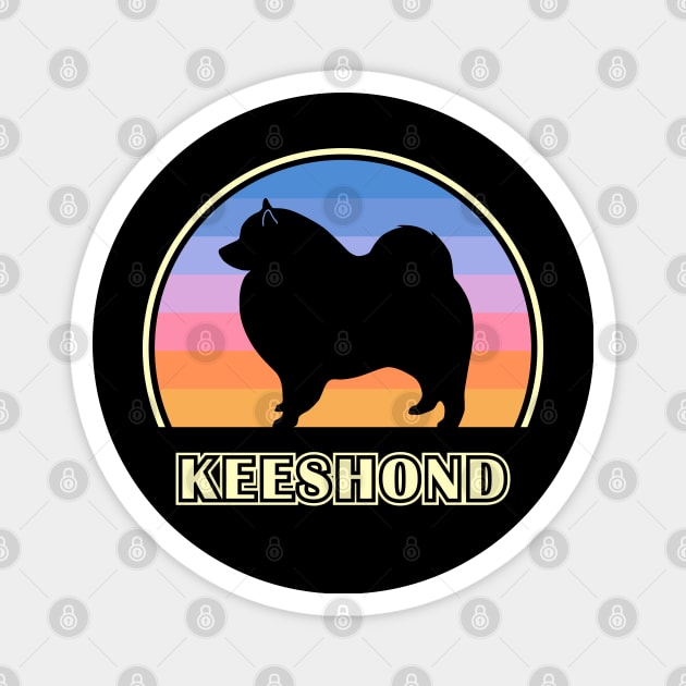 Keeshond Vintage Sunset Dog Magnet by millersye